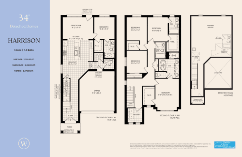Harrison 34' floor plan