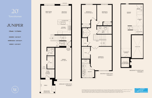 Juniper (20' Towns) floor plan