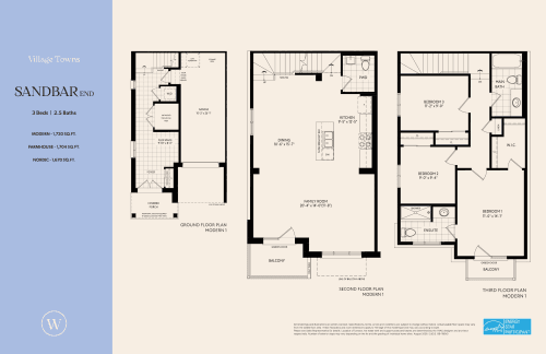 Sandbar End (Village Towns) floor plan