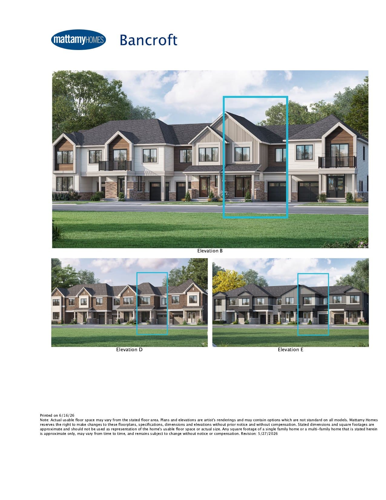 Bancroft Floor Plan at Ashburn Hills Homes - 1572 sq.ft