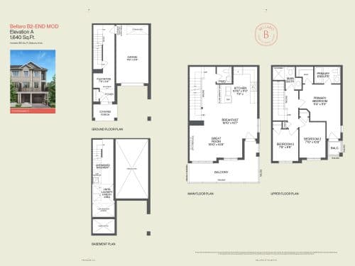 Bellagio B2 End (Mod) floor plan