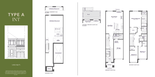 Type A - Interior (1,932 sq.ft) floor plan