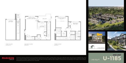 U-1185 (End Unit) floor plan
