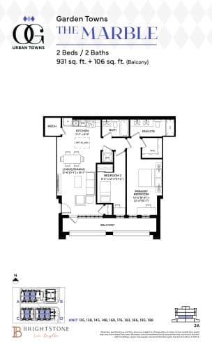 The Marble floor plan