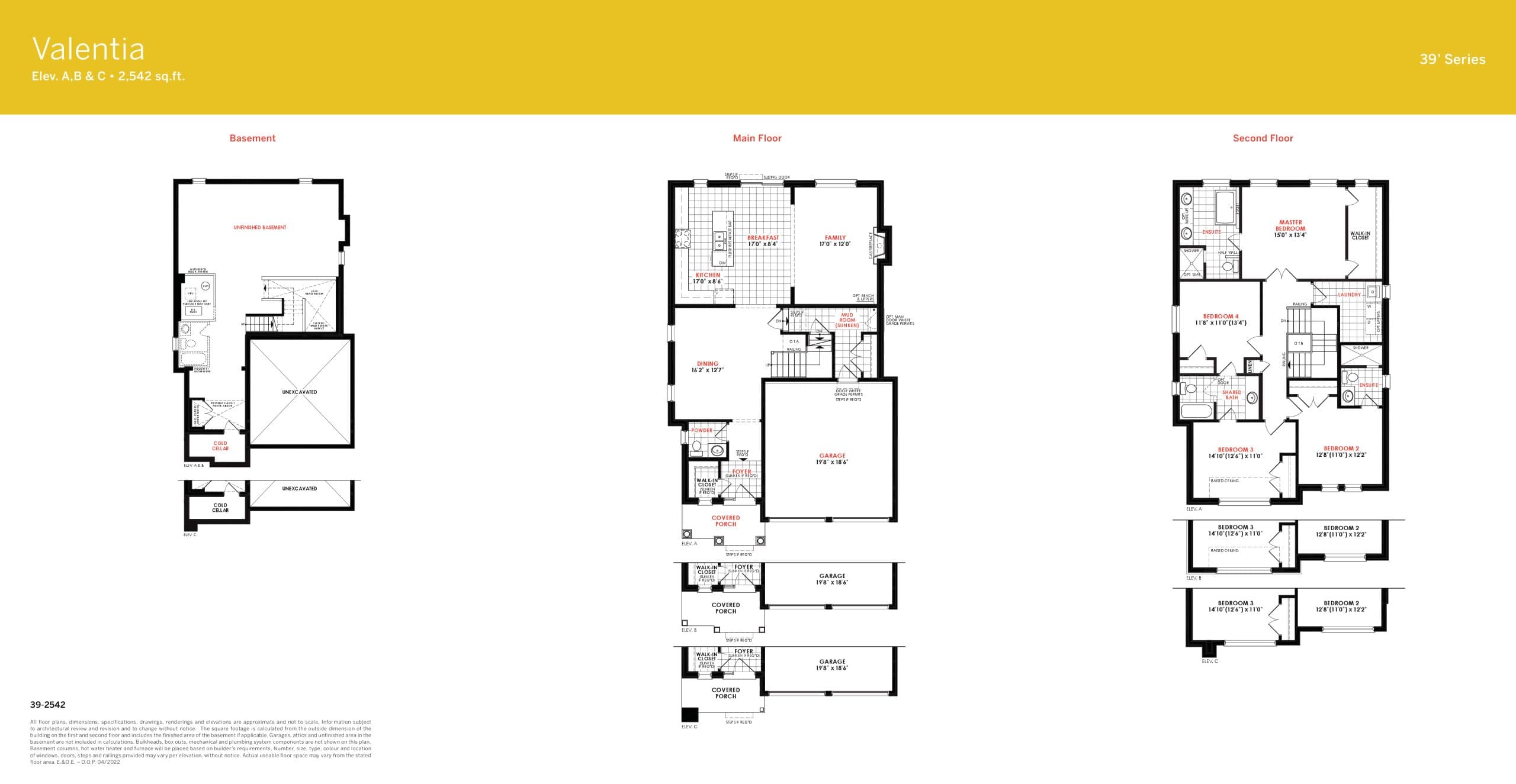 Valentia Floor Plan at Gracefields Redux 3 Homes - 2542 sq.ft